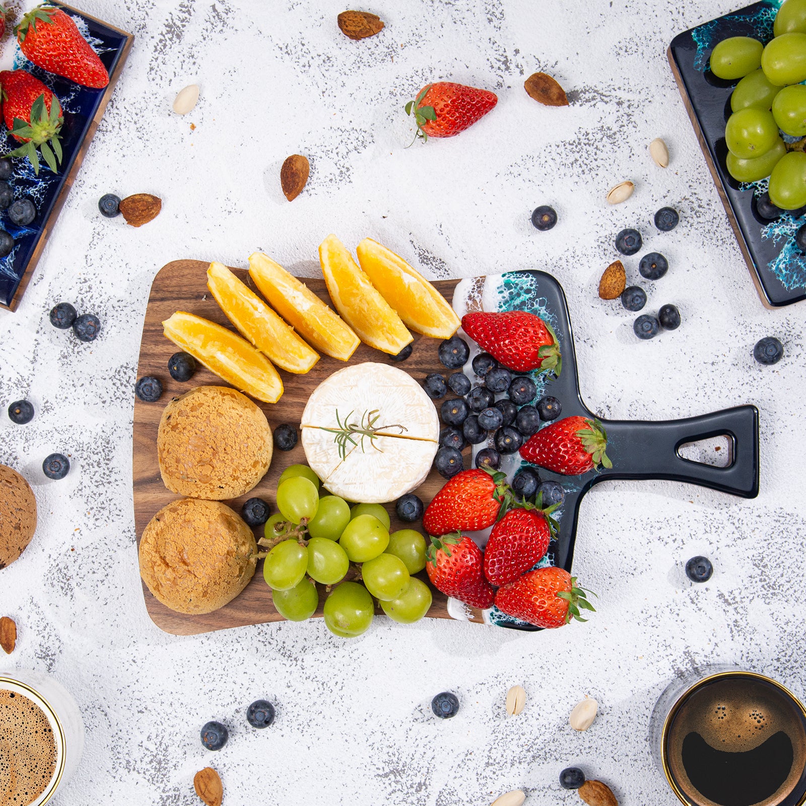 Engraved Small Fan Resin Cutting Board