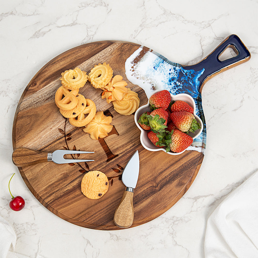 Personalized Engraved Round Cutting Board