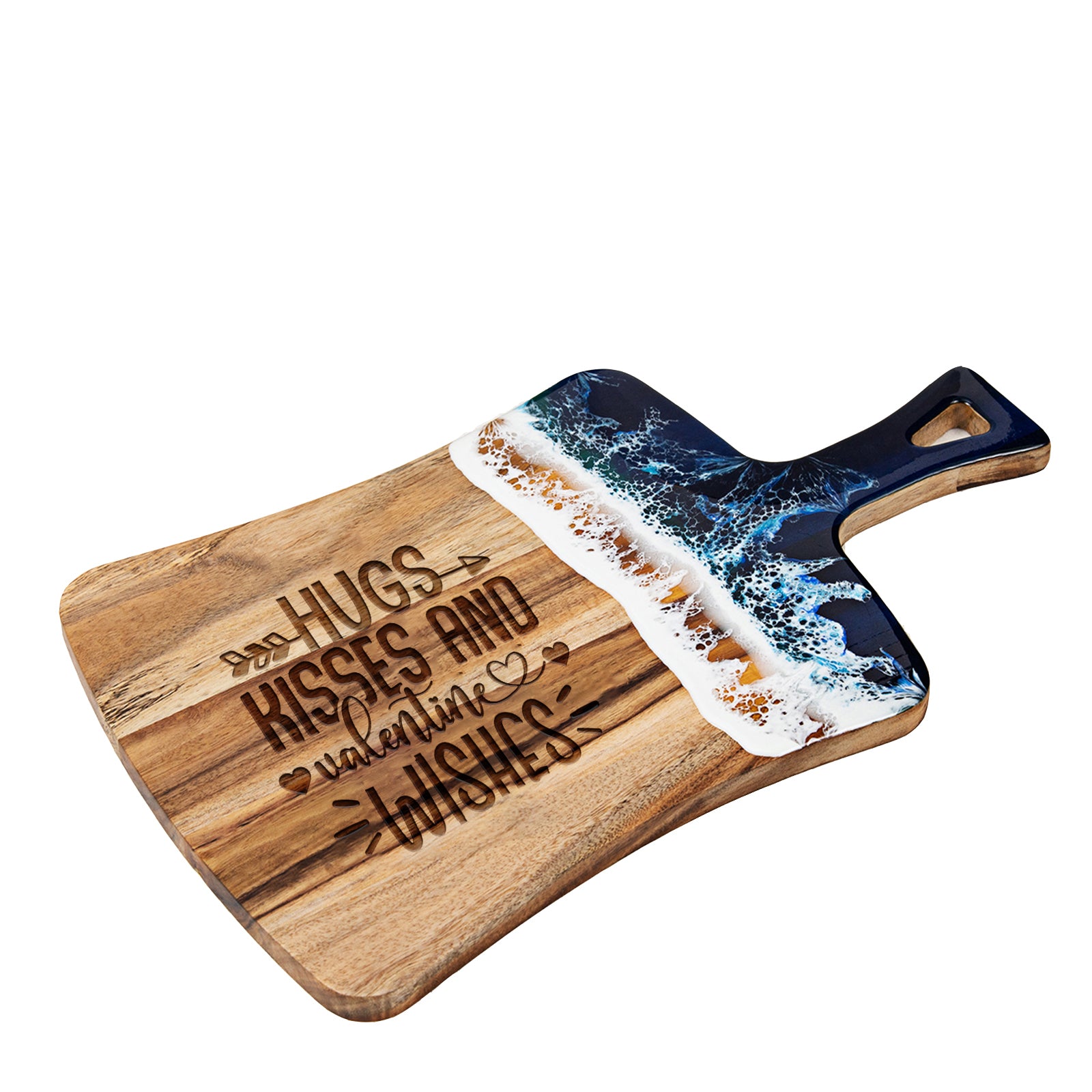 best wooden and resin cutting board of valentine's day theme