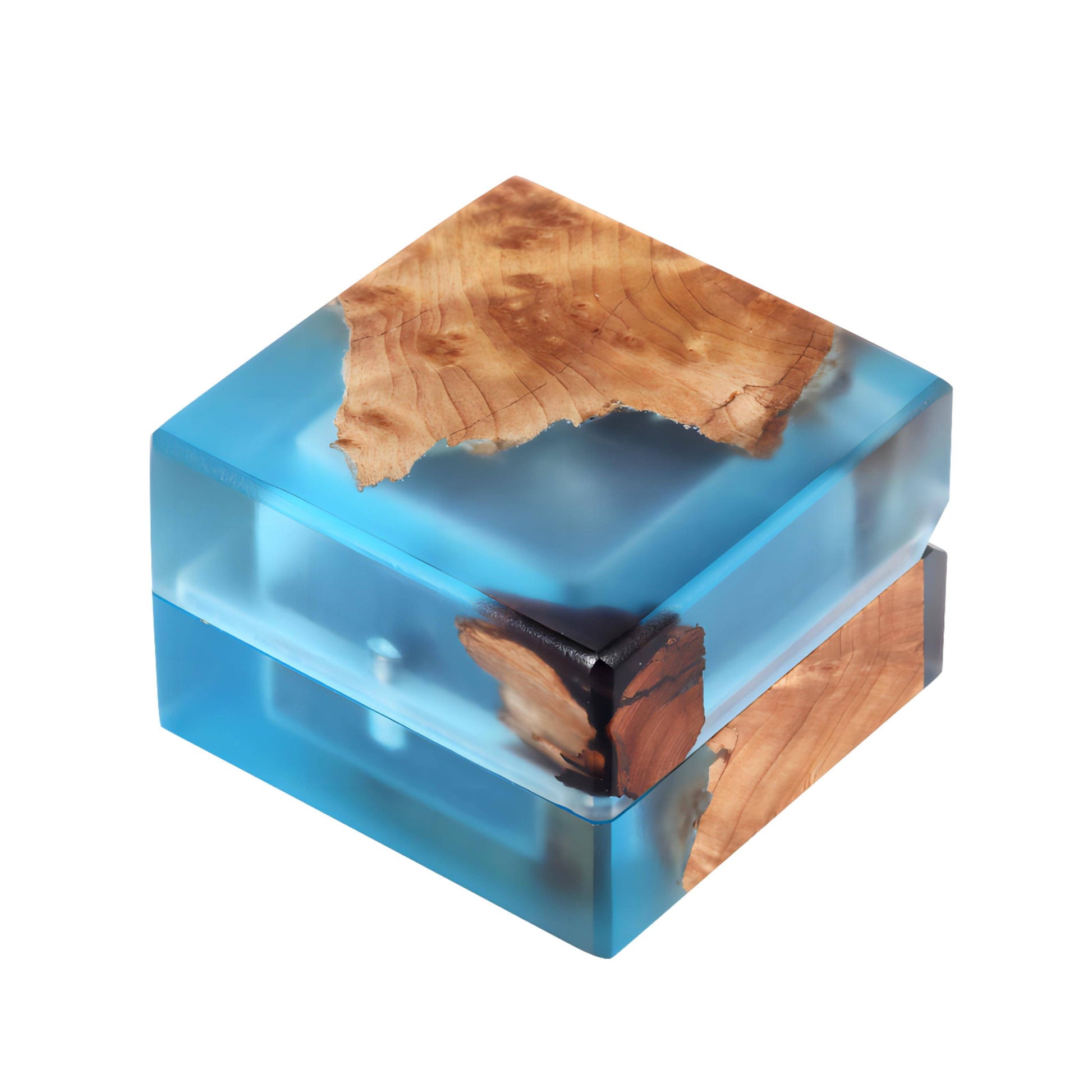 resin wooden ring box for wedding