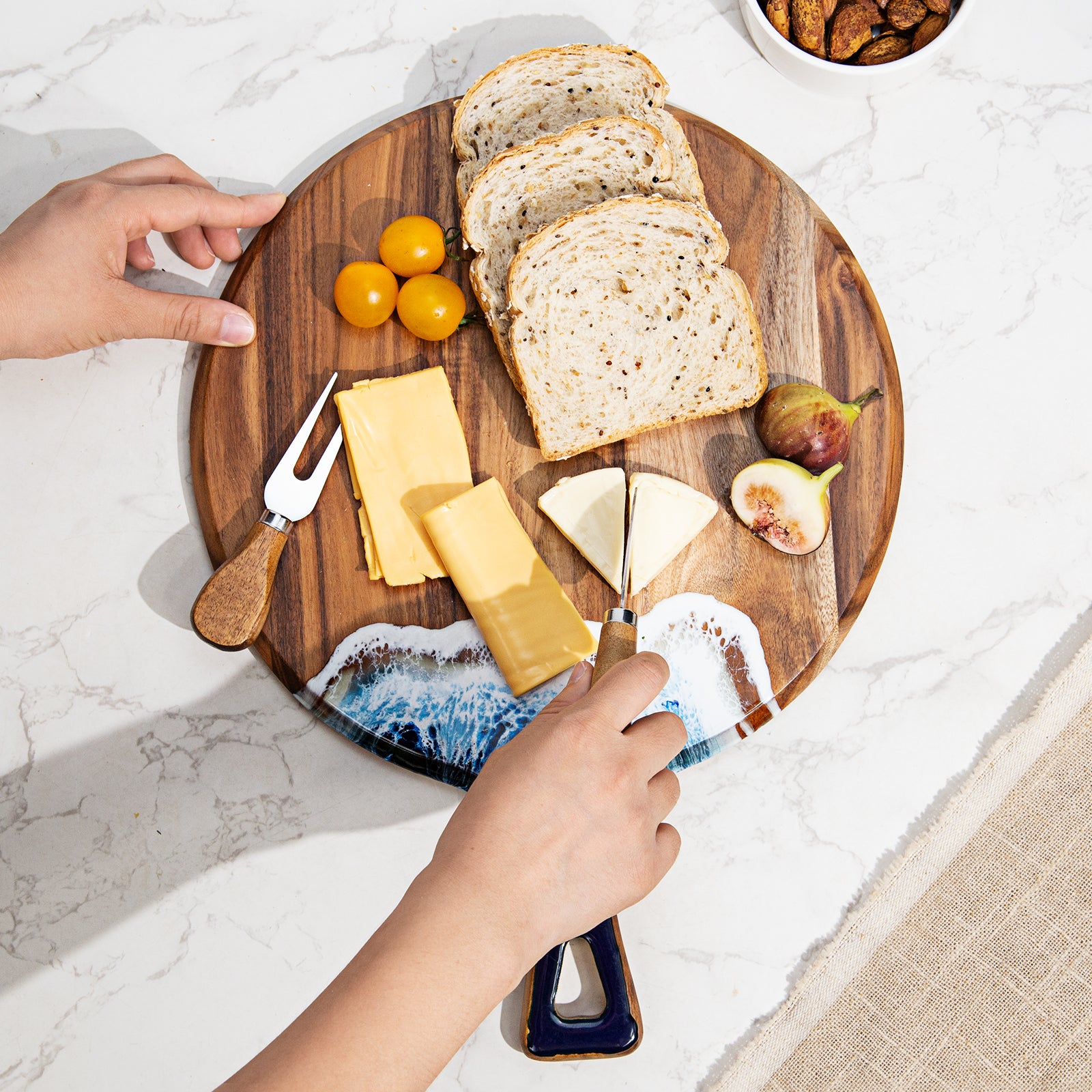 resin charcuterie board